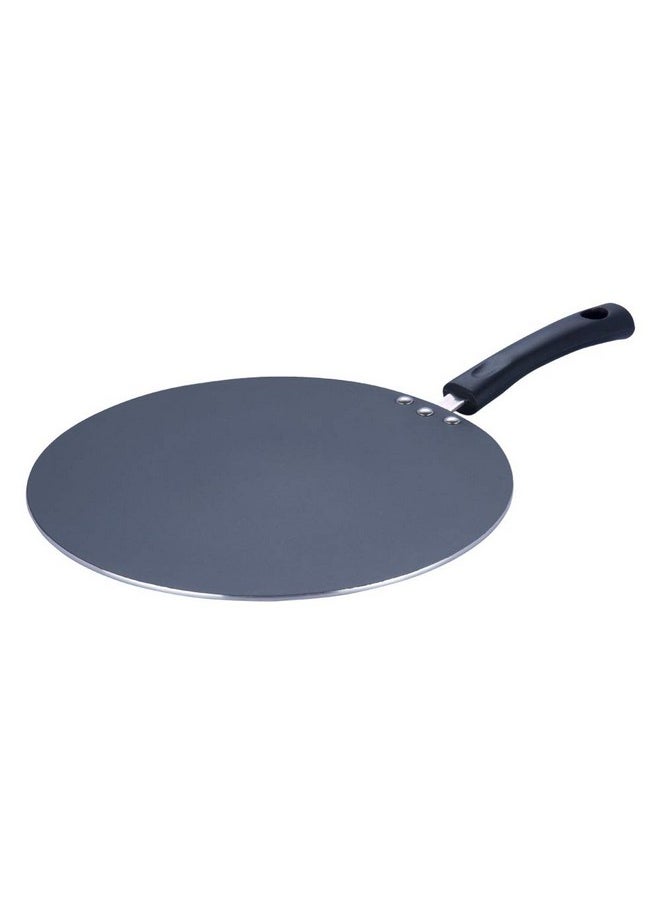 Vinod Zest Aluminium Non Stick Flat Multi Tawa - 30 cm | Triple Layer Ceramic Coating | 4mm Extra Thick Chapati Tawa | Bakelite Handle | Gas and Induction Base | 1 Year Warranty