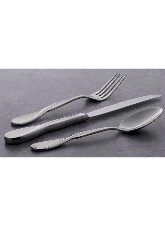 Oneida Satin Aquarius 5 Piece Fine Flatware Set, Service for 1 18/10 Stainless Steel, Silver