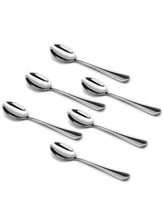 Wesdxc56 Demitasse Espresso Spoons, Mini Coffee Spoon, 4.7 Inches Stainless Steel Small Spoons for Dessert, Set of 6