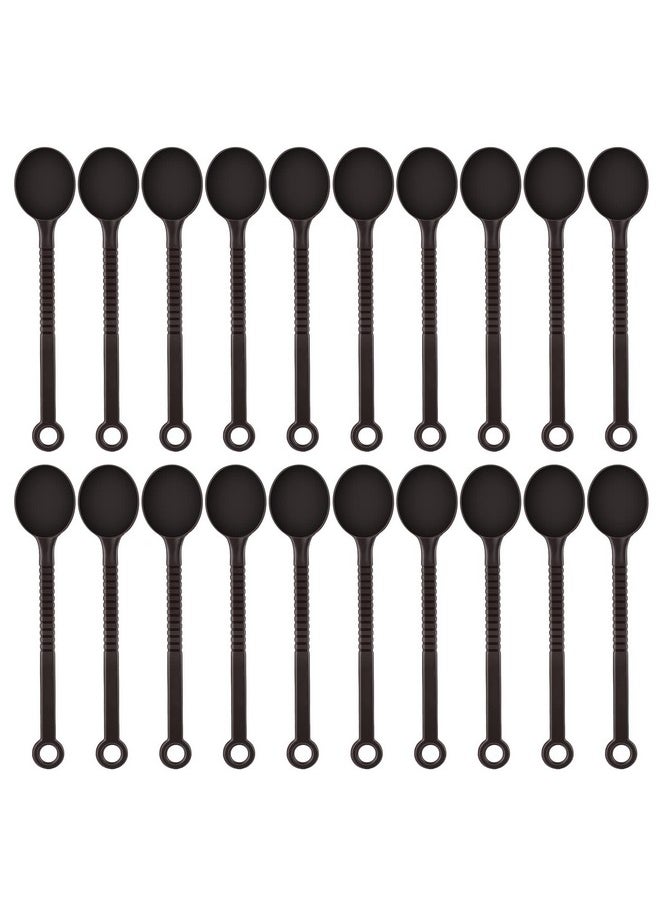 NUOMI 20 Pieces 10G Measuring Spoons Plastic Coffee Spoon Scoop Kitchen Baking Tools with Long Handle for Fruit/Coffee Powder, Coffee Bean, Honey, Ingredients