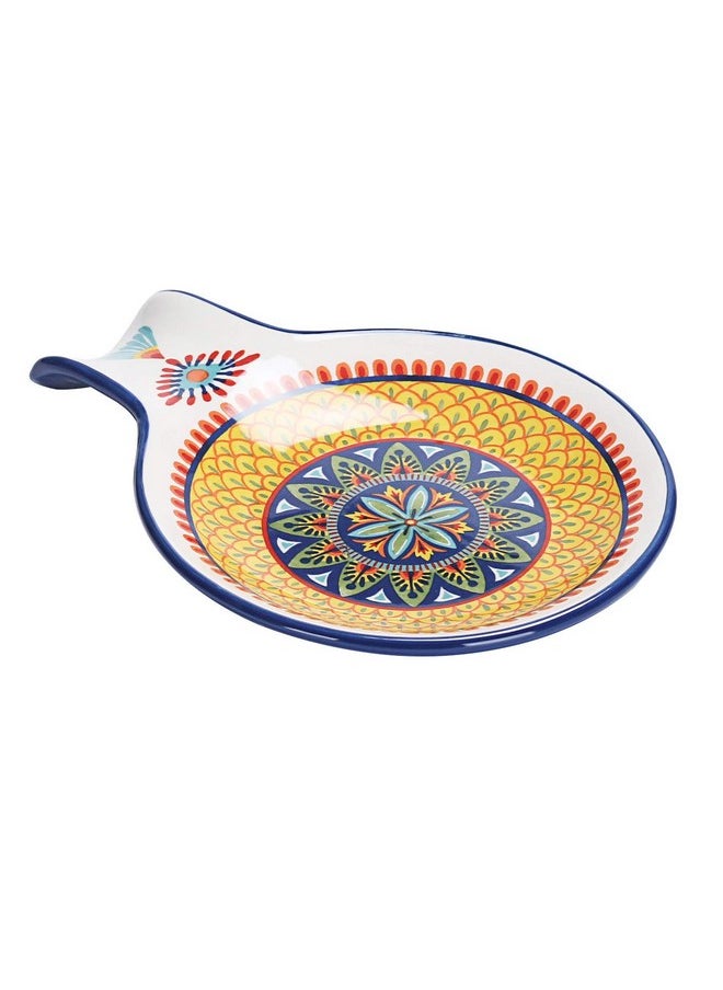 Bico Havana Ceramic Spoon Rest for Stove Top, Kitchen Counter, House Warming Gift, Dishwasher Safe