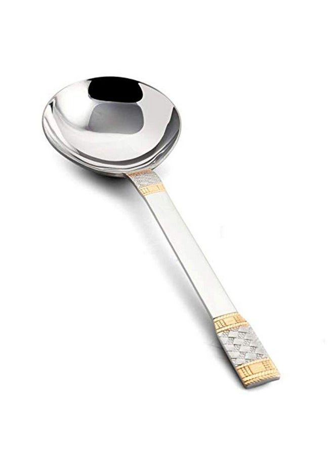 FnS Celebration Stainless Steel 24 Karat Gold Plated Gravy Ladle (1 Gravy Ladle)