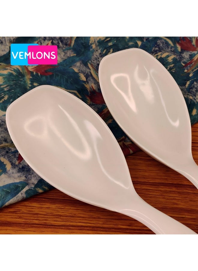 Vemlons Serving Spoon Long Handled Serving Spoon Melamine Tableware (Serving Spoon Set Of 4 Piece) - 25 Cm