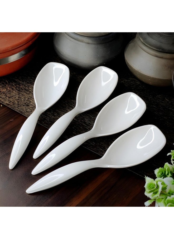 Vemlons Serving Spoon Long Handled Serving Spoon Melamine Tableware (Serving Spoon Set Of 4 Piece) - 25 Cm