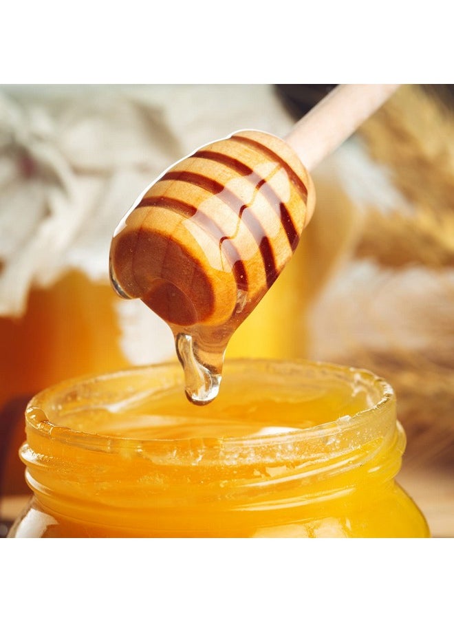 60Pcs Honey Dipper Sticks - Wooden Honey Dipper, 3 Inch Mini Honeycomb Stick, Honey Stirrer Stick for Honey Jar Dispense Drizzle Honey and Wedding Party Present