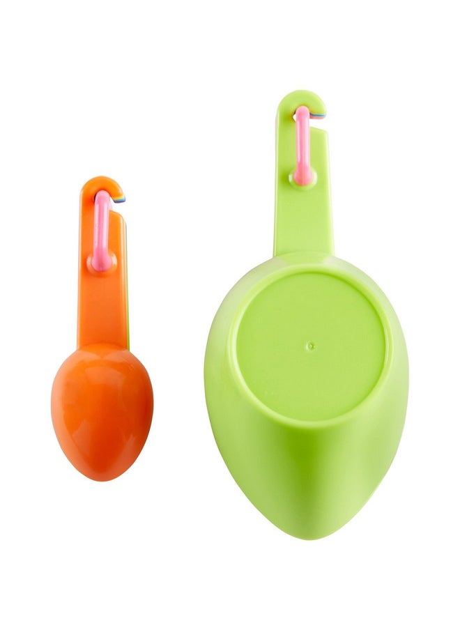 C.R. Gibson Kids in The Kitchen Measuring Cups and Spoons Set, Multicolor