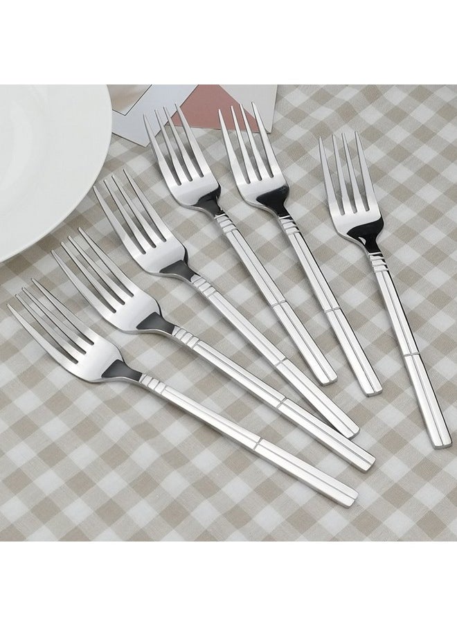 Saedy 12 Piece Dessert Forks, Stainless Steel Salad Fork Set