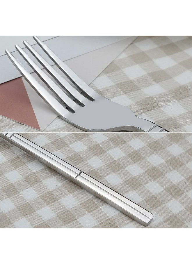 Saedy 12 Piece Dessert Forks, Stainless Steel Salad Fork Set