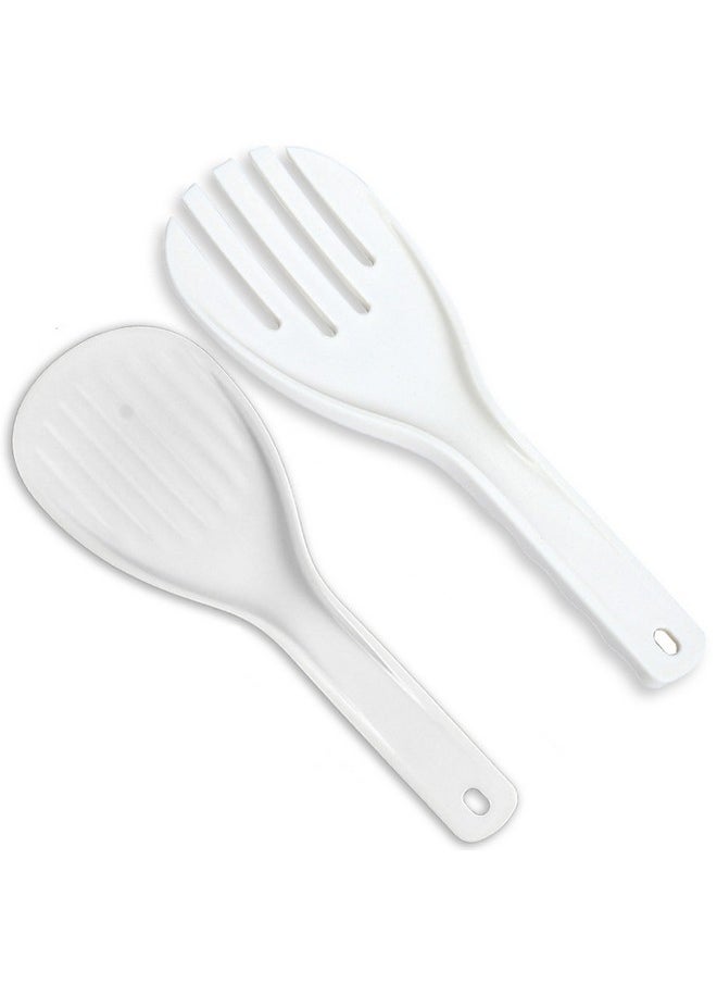 Meal Spoon Rice Paddle Spoon Rice Spoon Paddle Rice Scooper Household Necessities Plastic Rice Paddle Spoon Non-Stick Rice Spoon 2pcs Rice Spatula