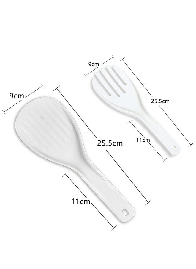 Meal Spoon Rice Paddle Spoon Rice Spoon Paddle Rice Scooper Household Necessities Plastic Rice Paddle Spoon Non-Stick Rice Spoon 2pcs Rice Spatula