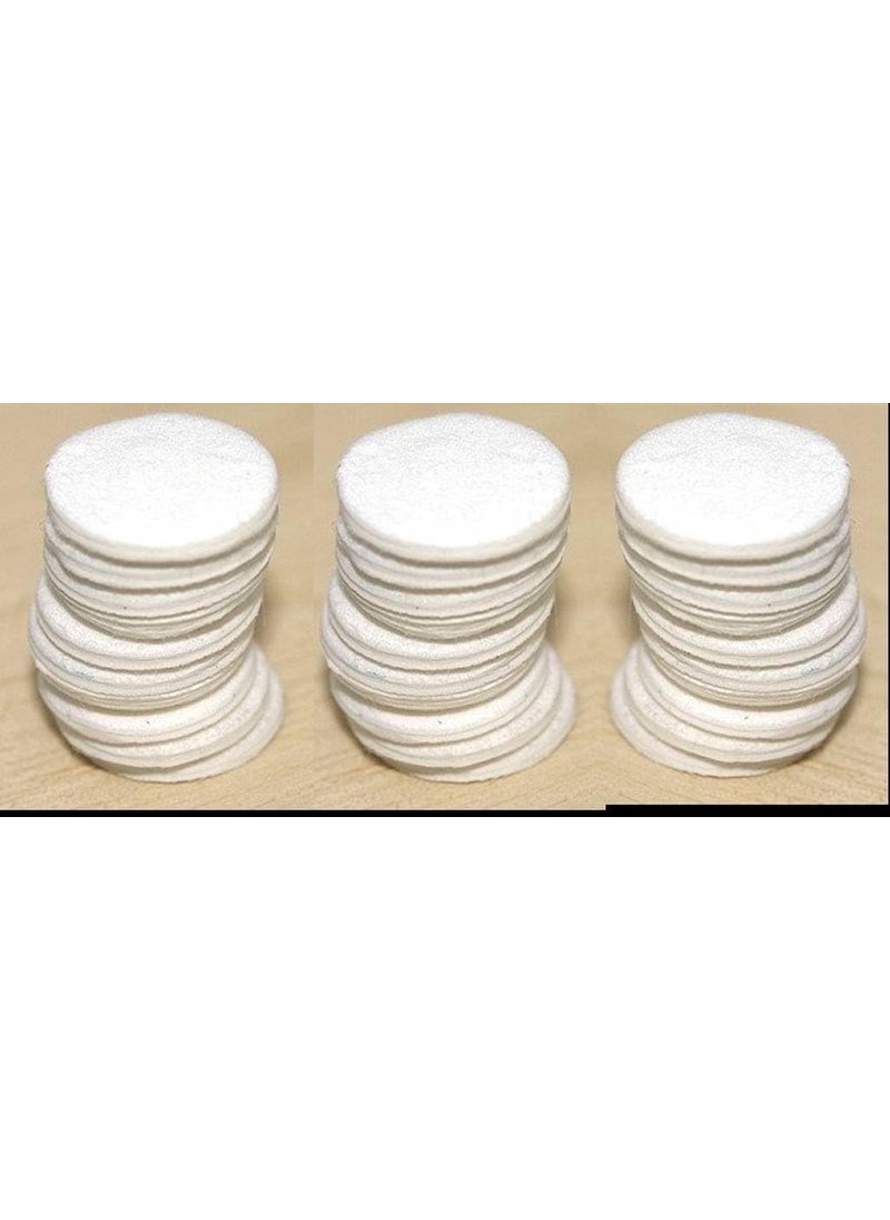 54 Round Refill Pads for Aromatherapy Essential Oil Diffusers and Lockets - 16mm Diameter and 2mm Thick - The Size of a US dime, Biodegradable Cellulose Paper, Made in The USA