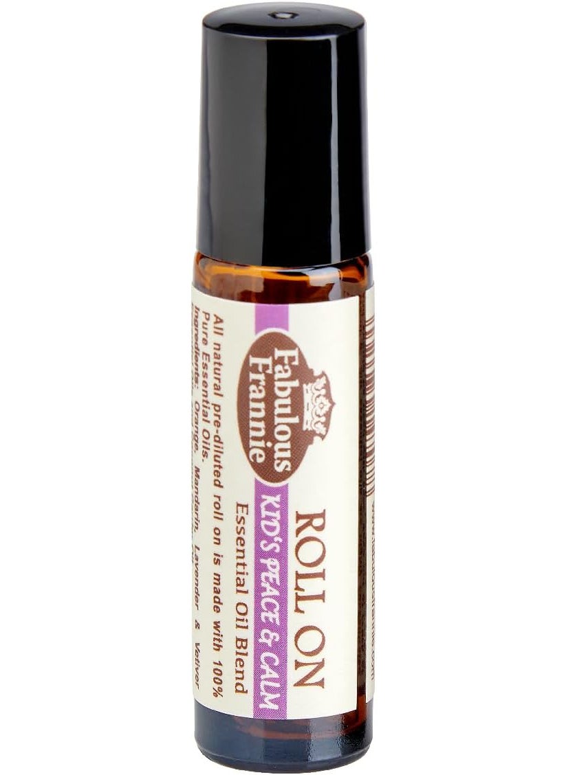Fabulous Frannie Peace and Calm Essential Oil Roll On Made with Mandarin, Lavender Bulgarian, Vetiver & Sweet Orange Essential Oils and Coconut Carrier Oil 10ml