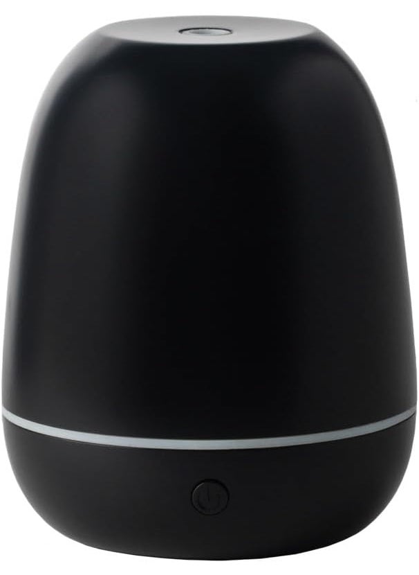 SpaRoom Mini Majesto Aromatherapy Ultrasonic Misting Essential Oil Diffuser for Medium Rooms, 100 mL Water Capacity, Matte Black
