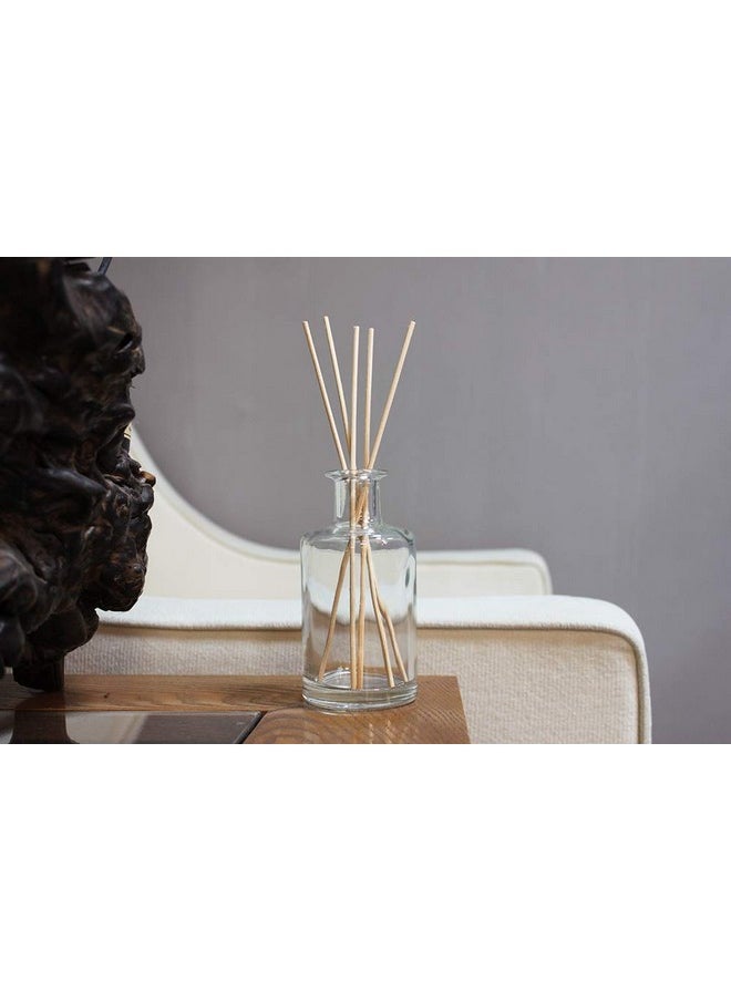Feel Fragrance Glass Diffuser Bottles Diffuser Jars with Cork Caps Set of 4 - 5.3 inches High, 240ml 8.2 Ounce. Fragrance Accessories Use for DIY Replacement Reed Diffuser Sets.