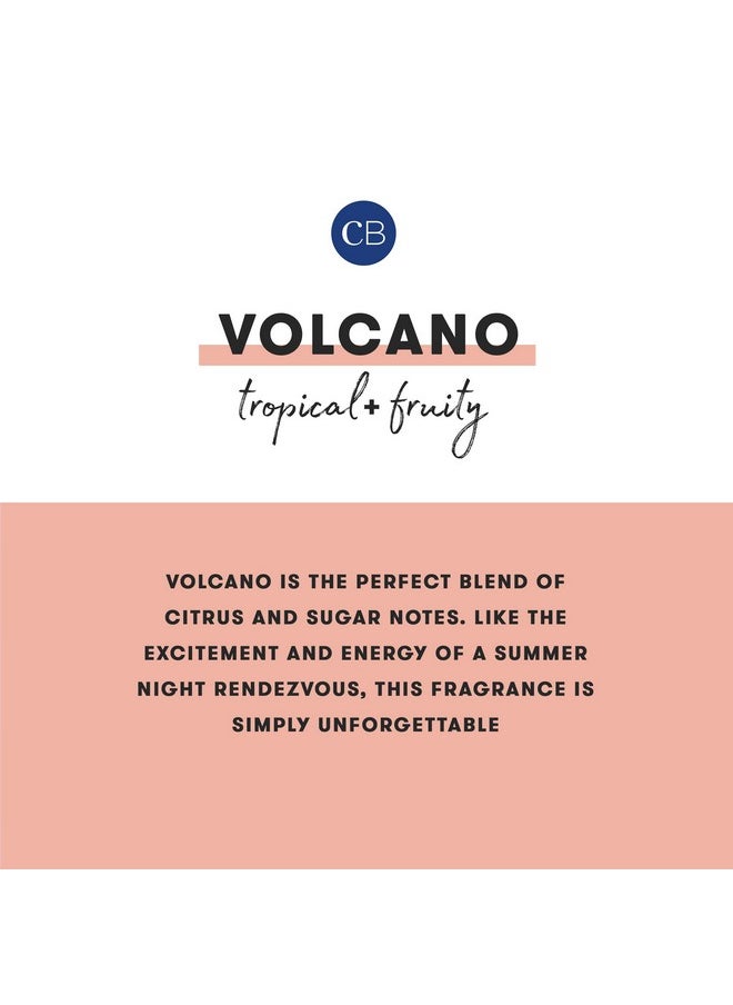 Capri Blue Volcano Reed Diffuser - Comes with Volcano Scented Diffuser Oil, Diffuser Sticks, and Mercury Iridescent Glass Bottle - Aromatherapy Diffuser (5.7 fl oz)