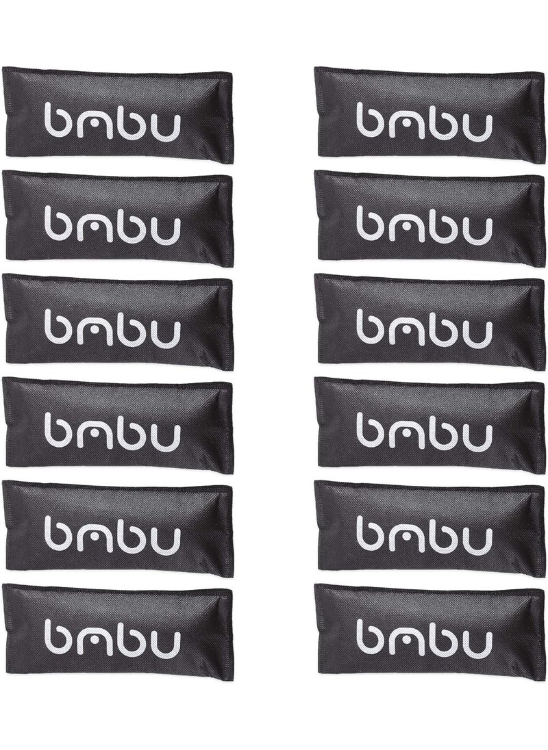 bmbu Charcoal Shoe Deodorizers - Activated Natural Bamboo Air Purifying Bag Insert for Sneakers Oder Eliminator Mini Bags -Absorber/Freshener for Gym Bag,Drawer,Closet,Car,Home, Cat Litter
