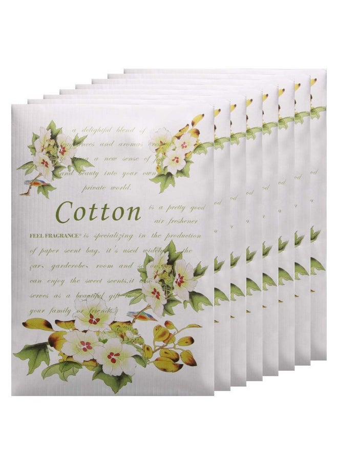 Feel Fragrance Scented Sachets for Drawer,Lot of 8 (Cotton)