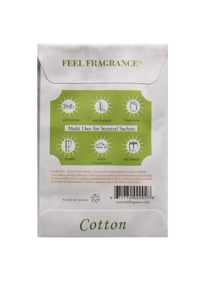 Feel Fragrance Scented Sachets for Drawer,Lot of 8 (Cotton)