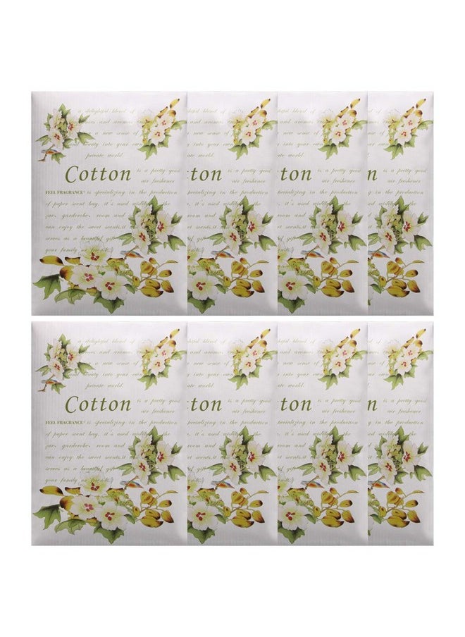 Feel Fragrance Scented Sachets for Drawer,Lot of 8 (Cotton)