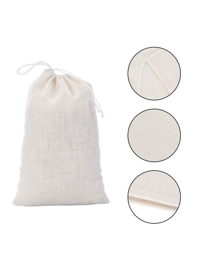 Tatuo 200 Pack Muslin Bags Burlap Bags Muslin Drawstring Bags Sachet Bag Multipurpose Drawstring Bags for Tea Jewelry Wedding Party Favors Storage (4 x 6 inch)