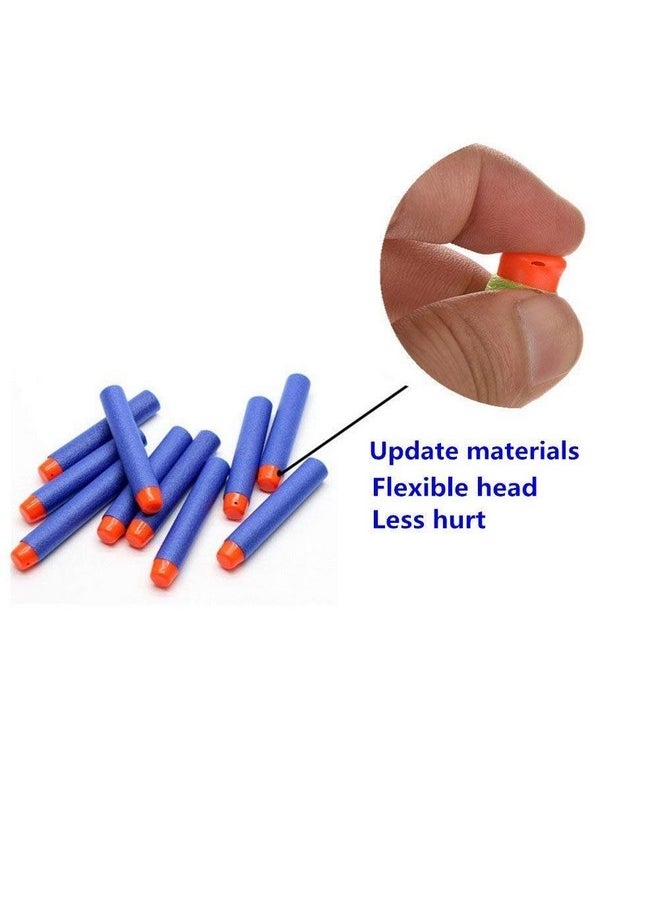 QUN FENG Refill Bullet Darts 100PCS Foam Premium Bullets Ammo Pack Compatible with Nerf N-strike Modulus Elite Series Blasters, Blue