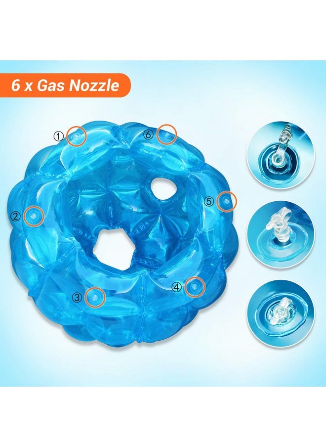 2 Pack Bumper Balls: 36inch Inflatable Sumo Ball - Durable PVC Vinyl Material Body Bubble Soccer Ball - Giant Human Hamster Knocker Body Zorb Ball for Kids and Adults Physical Outdoor Toys, Blue