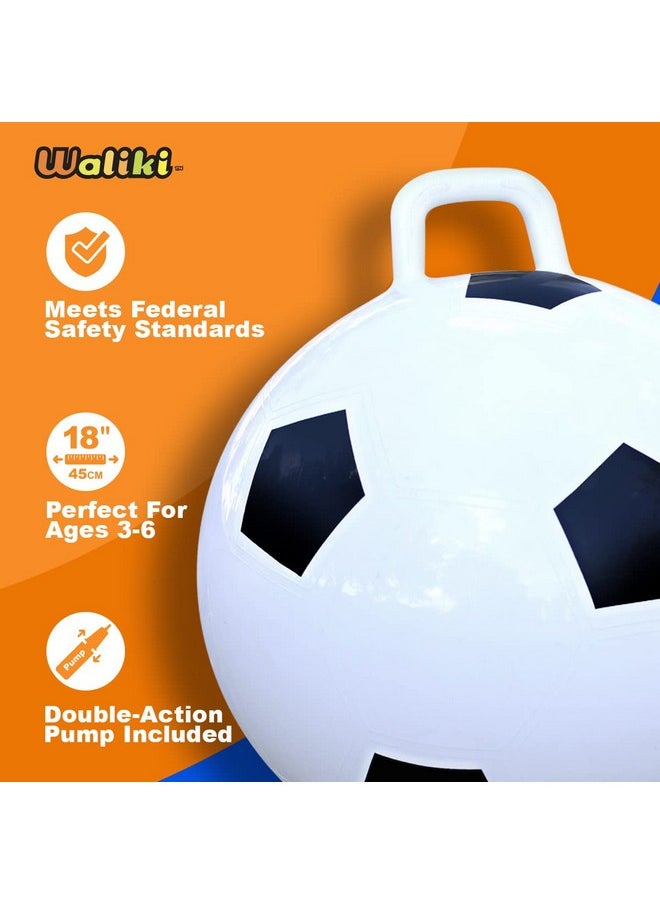 WALIKI Hopper Ball Toy for 3 4 5 and 6 Year Old Boys | 18” Soccer Ball for Team Challenges & Family Fun | Perfect Outdoor Toy