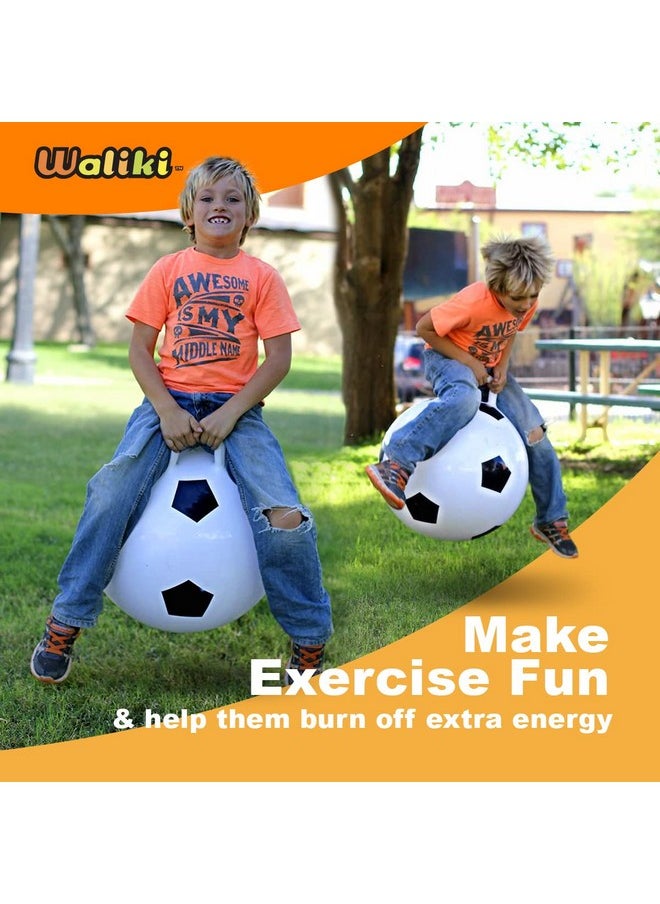 WALIKI Hopper Ball Toy for 3 4 5 and 6 Year Old Boys | 18” Soccer Ball for Team Challenges & Family Fun | Perfect Outdoor Toy