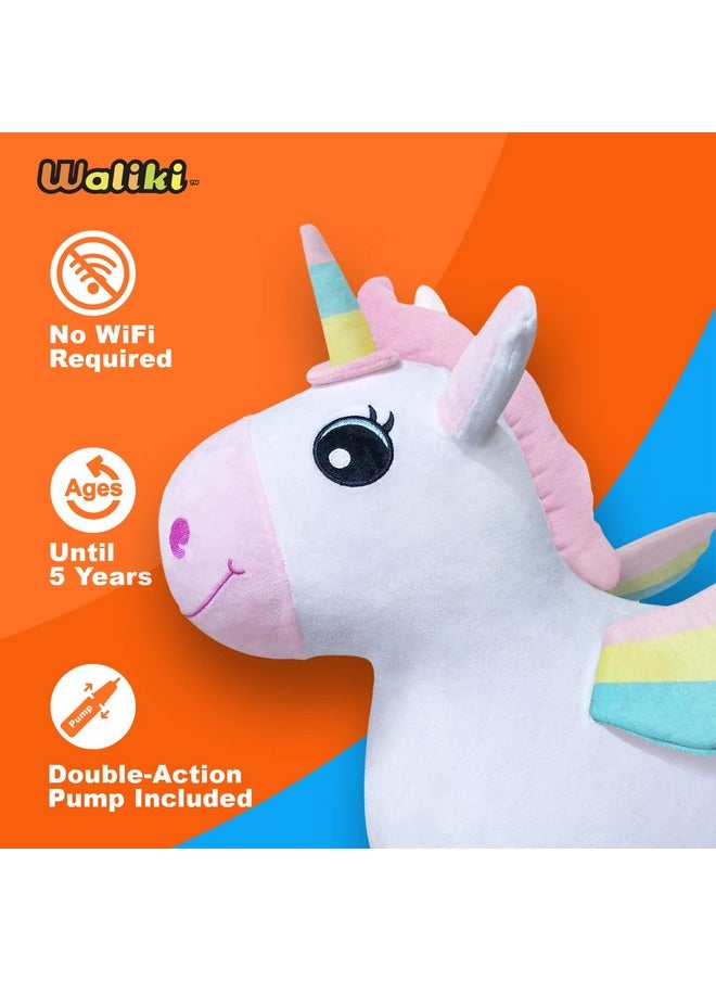 WALIKI Bouncy Horse Hopper | Inflatable Hopping Horse for Girls | Jumping Horse (Unicorn) | Birthday Gift for 18 Months 2 3 4 Year Old Kid Toddler