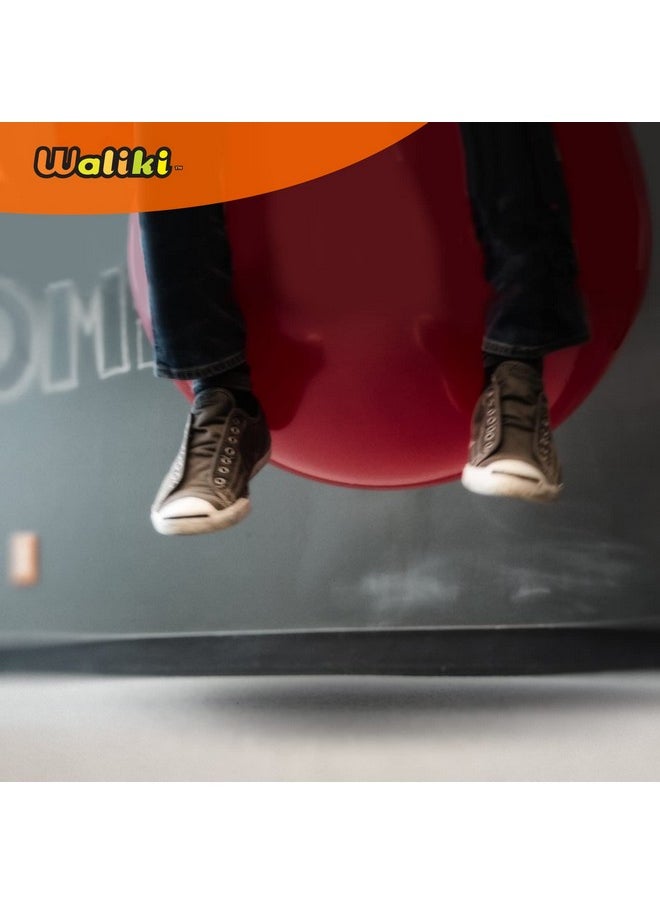 WALIKI Toys Hopper Ball for Adults (Hippity Hop Ball, Hopping Ball, Bouncy Ball with Handles, Sit & Bounce, Space Hopper, Kangaroo Bouncer, Jumping Ball, Transparent Clear)