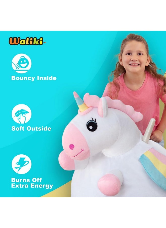 WALIKI Horse Hopper Ball for Kids | Hippity Hop | Jumping Hopping Ball | Sit & Bounce (Large: Ages 6-9, Unicorn)