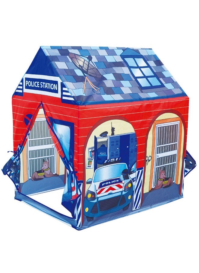 POCO DIVO Police Station Play Tent Kids Pretend Super Hero Playhouse
