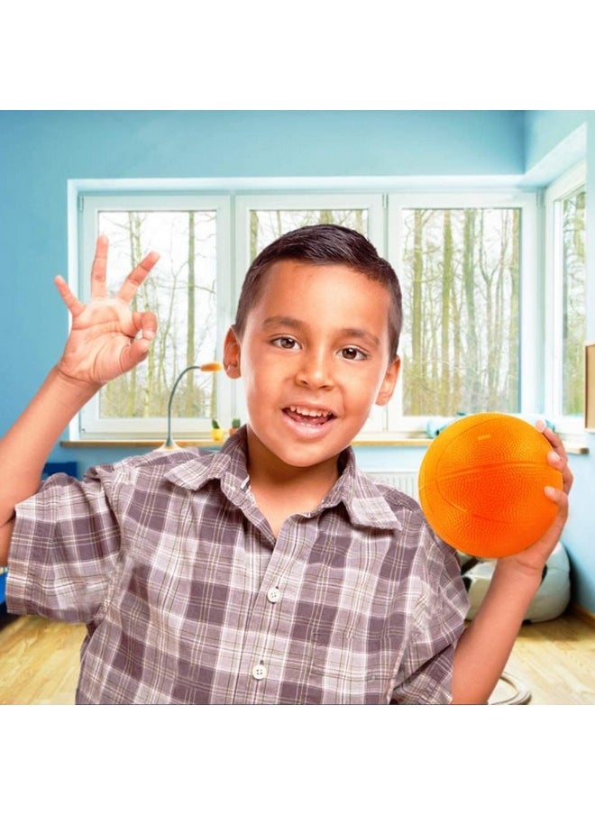 Botabee - Set of 2 Kids Basketball - 6 Inch Mini Rubber Ball for Little Tikes - Toddler Balls for Indoor/Outdoor Play - Ideal Gift Toy for Boys - Lightweight and Soft Replacement Toys (Orange)