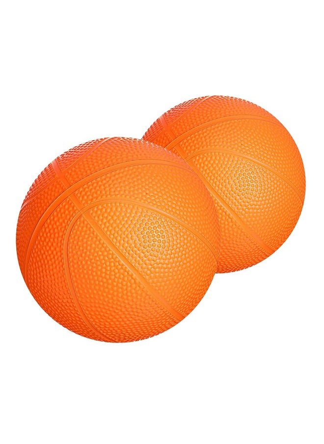 Botabee - Set of 2 Kids Basketball - 6 Inch Mini Rubber Ball for Little Tikes - Toddler Balls for Indoor/Outdoor Play - Ideal Gift Toy for Boys - Lightweight and Soft Replacement Toys (Orange)