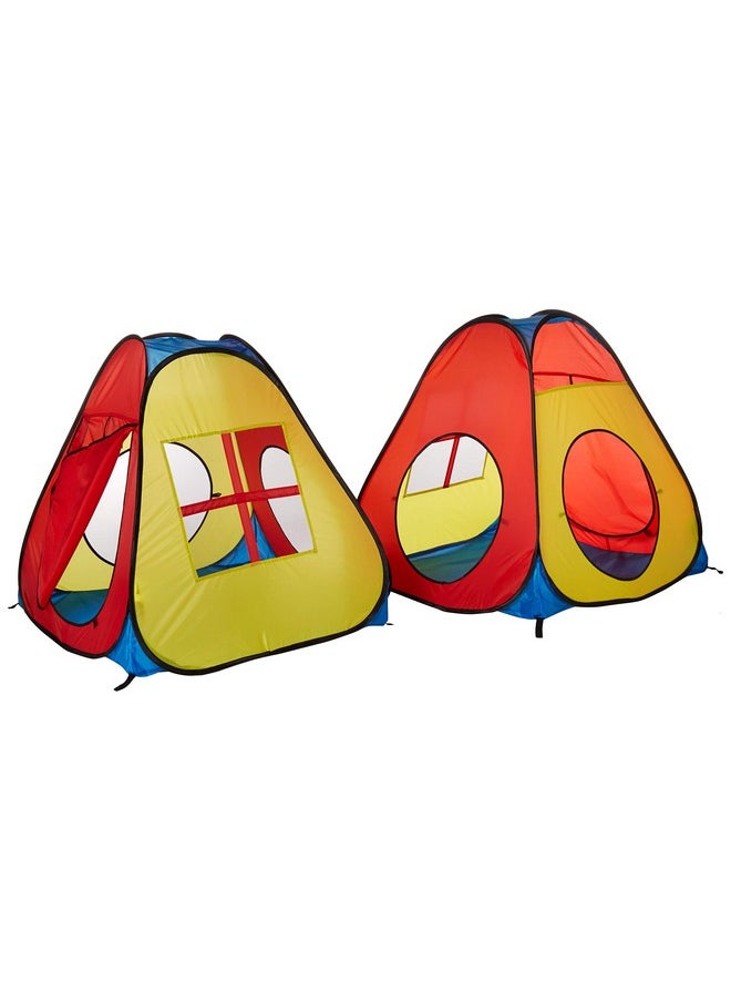 UTEX 8 in 1 Pop Up Children Play Tent House with 4 Tunnel, 4 Tents for Boys, Girls, Babies and Toddlers for Indoor and Outdoor Use