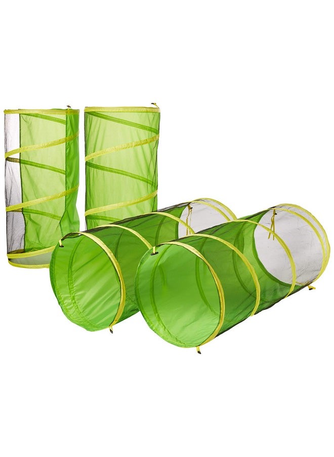 UTEX 8 in 1 Pop Up Children Play Tent House with 4 Tunnel, 4 Tents for Boys, Girls, Babies and Toddlers for Indoor and Outdoor Use