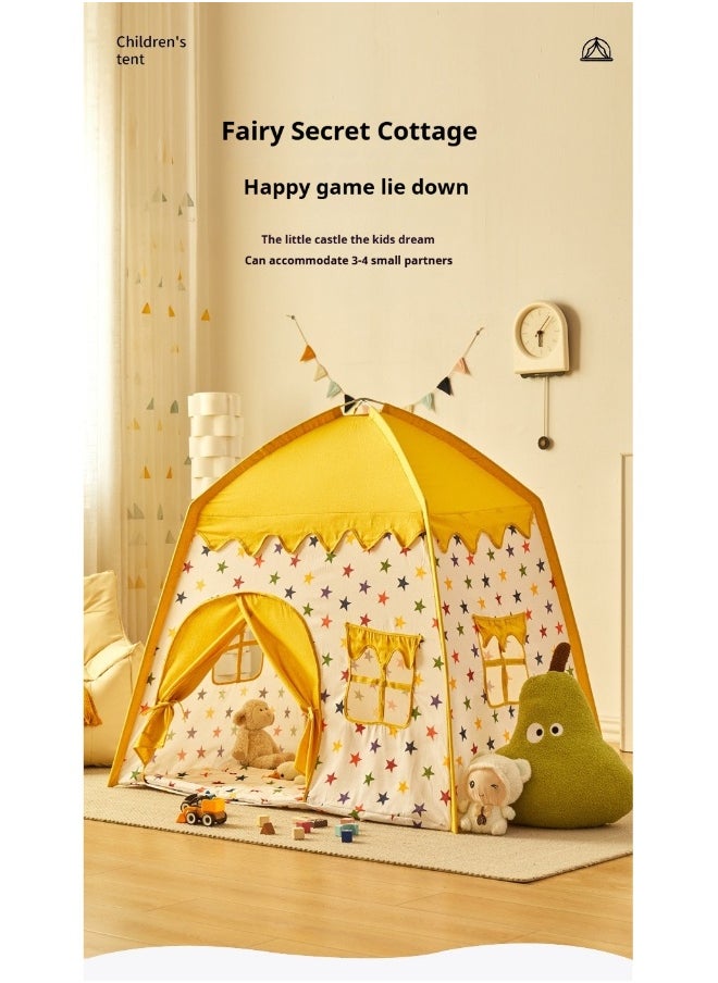 Children's Play Tent Princess Castle Play Tent Kids Princess Tent With Carpet Ball Colored Flag Cloud Tent Easy to Set up and Stow Away Outdoor Indoor Play Tent Game House Girl'S Princess Toy House