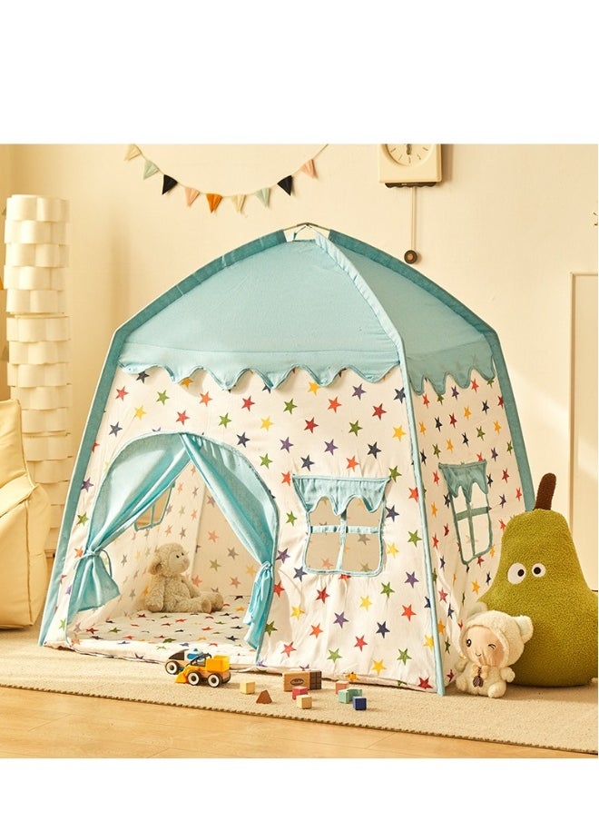 Children's Play Tent Princess Castle Play Tent Kids Princess Tent With Carpet Ball Colored Flag Cloud Tent Easy to Set up and Stow Away Outdoor Indoor Play Tent Game House Girl'S Princess Toy House