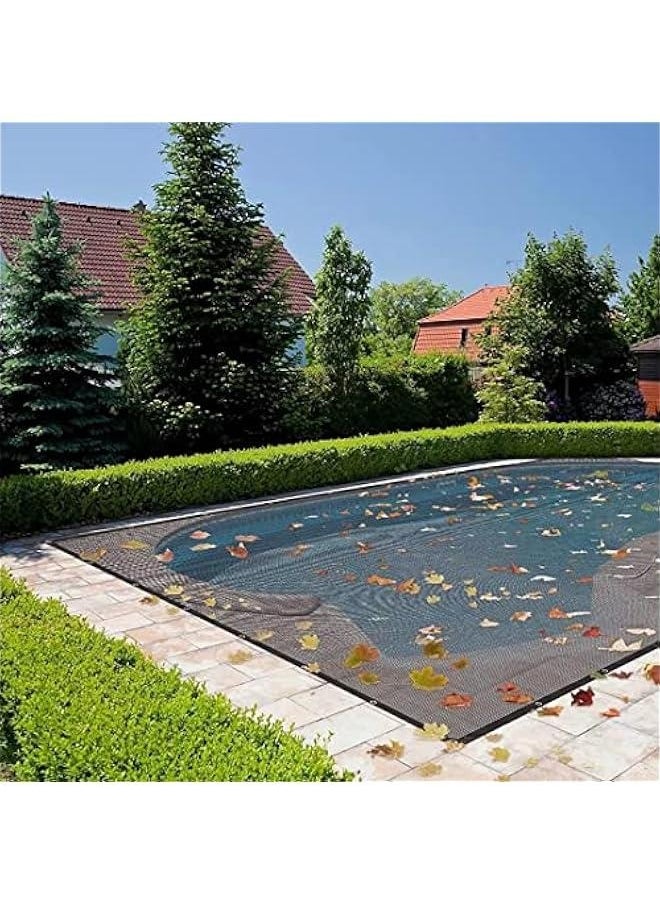 Rectangle Leaf Net for In-Ground Winter Pool Covers 20X40FT Professional Fine Mesh Swimming Pool Leaf Cover Winter Safety Cover with 5M Rope