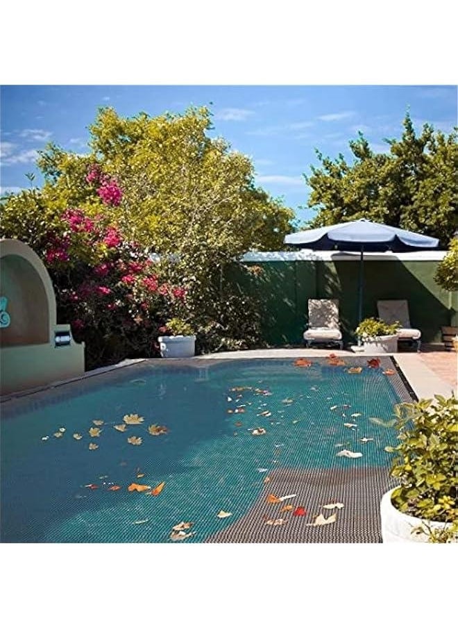 Rectangle Leaf Net for In-Ground Winter Pool Covers 20X40FT Professional Fine Mesh Swimming Pool Leaf Cover Winter Safety Cover with 5M Rope