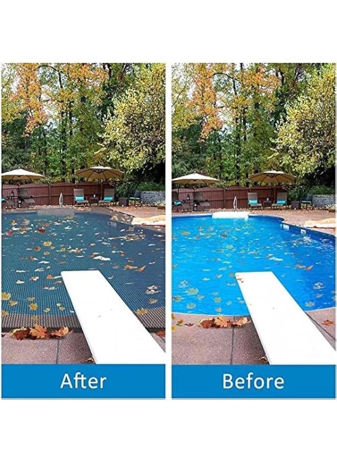 Rectangle Leaf Net for In-Ground Winter Pool Covers 20X40FT Professional Fine Mesh Swimming Pool Leaf Cover Winter Safety Cover with 5M Rope