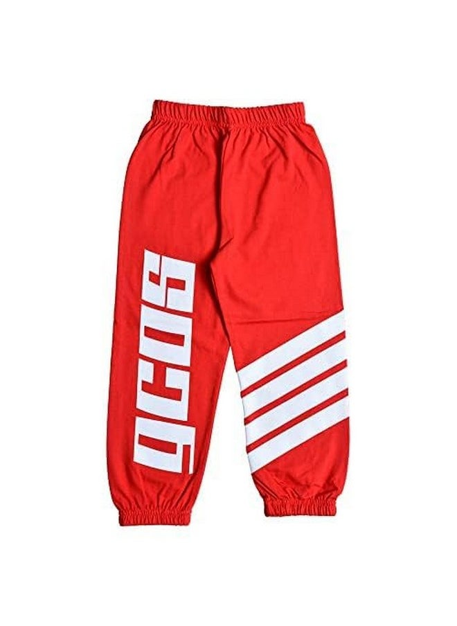 T2F Relaxed Boy's Printed Track Pants (Pack of 5) (Bystrk22_Multicolor_9-10 Years) - Relaxed