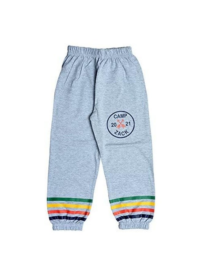 T2F Relaxed Boy's Printed Track Pants (Pack of 5) (Bystrk22_Multicolor_9-10 Years) - Relaxed