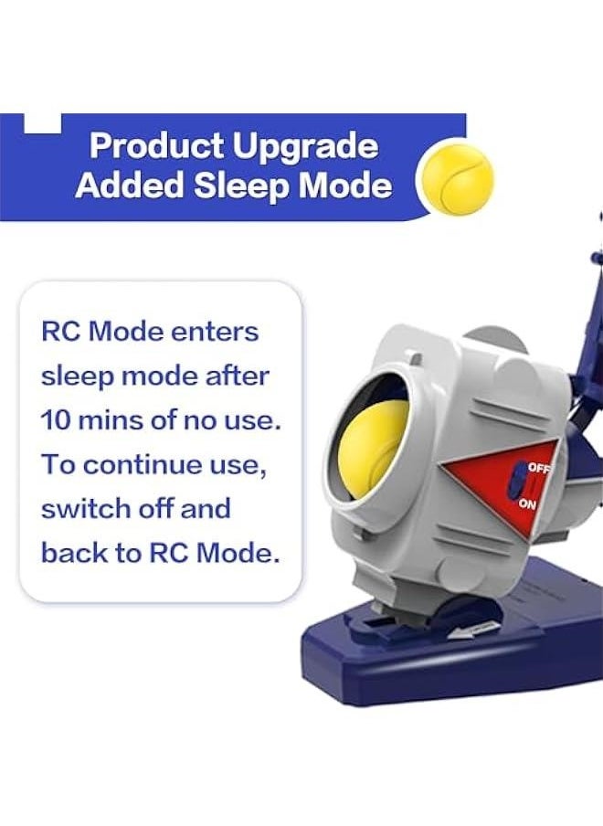 Kids Pitching Machine Toys, 2 in 1 RC Baseball Tennis Pitcher, Auto Ball Launcher Bat, Boys Outdoor Outside Sports Backyard Game, Birthday Gift 5 6 7 8 10 12 Yr Youth-Unassembled