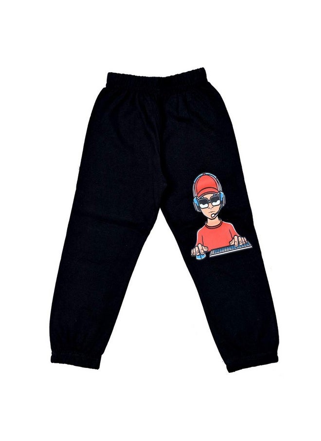 T2F Boy's Regular Fit Cotton Track Pant (BYSTRK12_Multicolor_9-10 years_Multicolor_9 Years-10 Years)