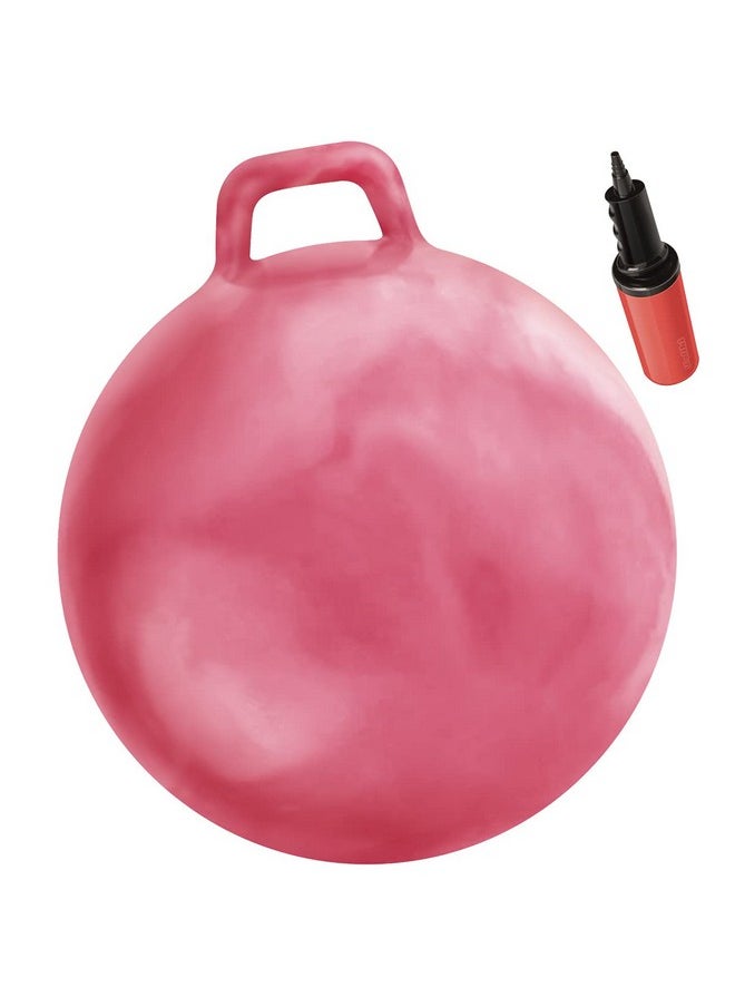 WALIKI TOYS Hopper Ball For Adults (Hippity Hop Ball, Hopping Ball, Bouncy Ball With Handles, Sit & Bounce, Space Hopper, Kangaroo Bouncer, Jumping Ball, 29 Inches, Hurricane Pink, Pump Included)