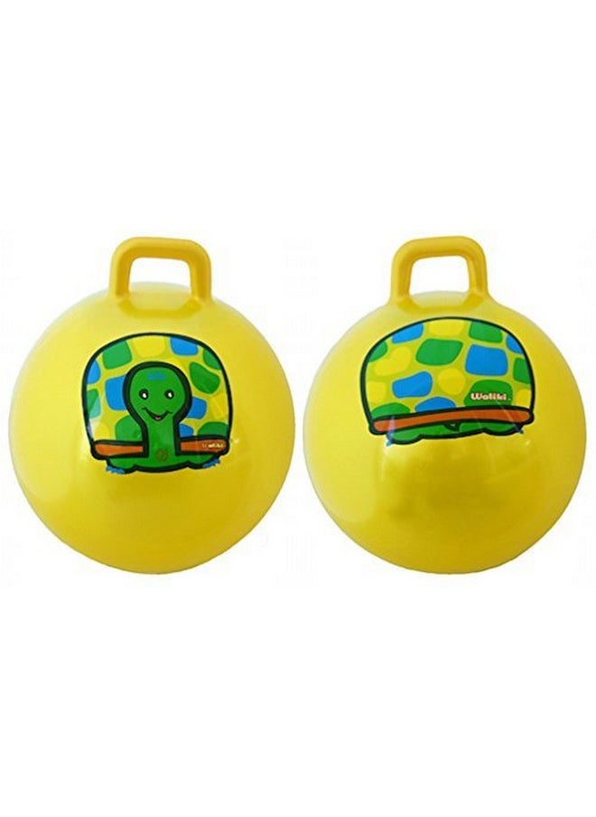 WALIKI Hopper Jumping Ball for Kids Ages 3-6 | 18” Outdoor Toy for Backyard Games & Tag Play | Active Play Ball Yellow