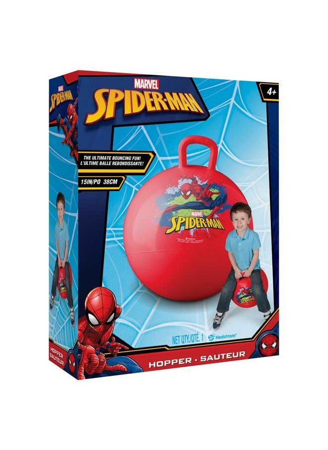 Hedstrom Marvel Spiderman 15 Inch Hopper Ball, Jumping Ball for Kids 55-97064