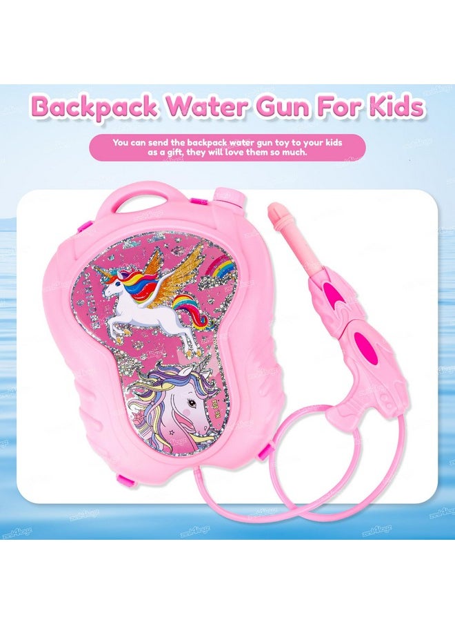 Zest 4 Toyz Holi Pichkari Water Gun for Kids Boy Girl Powerful High Pressure Tank Spray with 100 Balloon, Unicorn (Classic Tank)