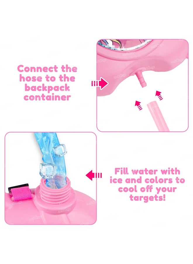 Zest 4 Toyz Holi Pichkari Water Gun for Kids Boy Girl Powerful High Pressure Tank Spray with 100 Balloon, Unicorn (Classic Tank)